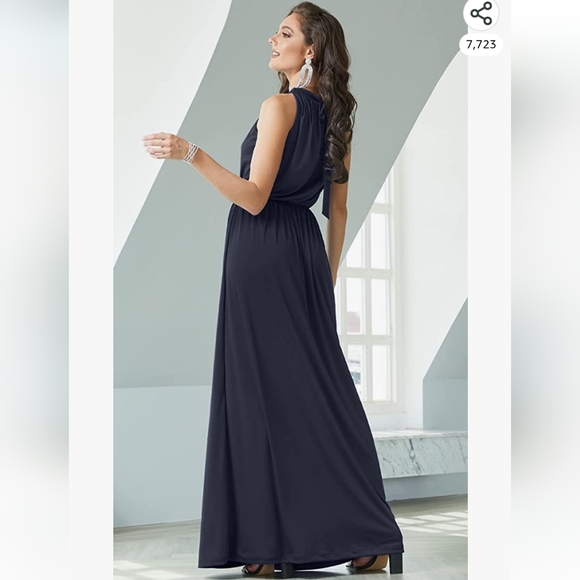 Sexy Sleeveless Summer Formal Flowy Casual Gown - Picture 2 of 2